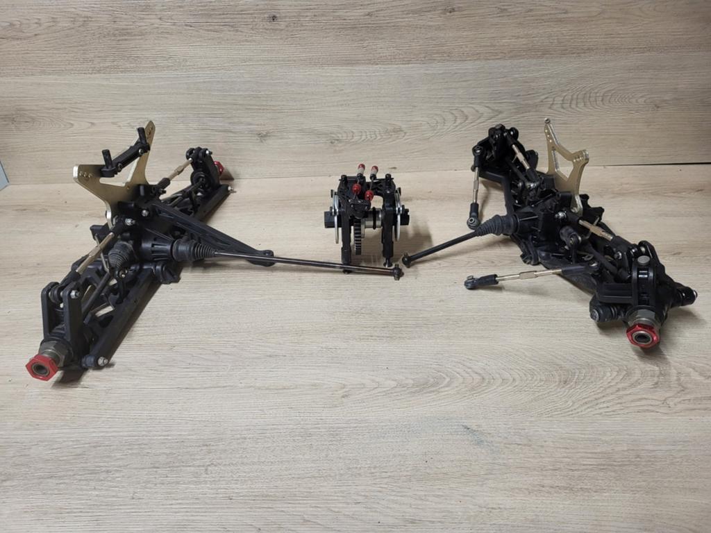 Losi 5ive T complete aandrijflijn, Benzine, Ophalen of Verzenden, Zo goed als nieuw, Onderdeel