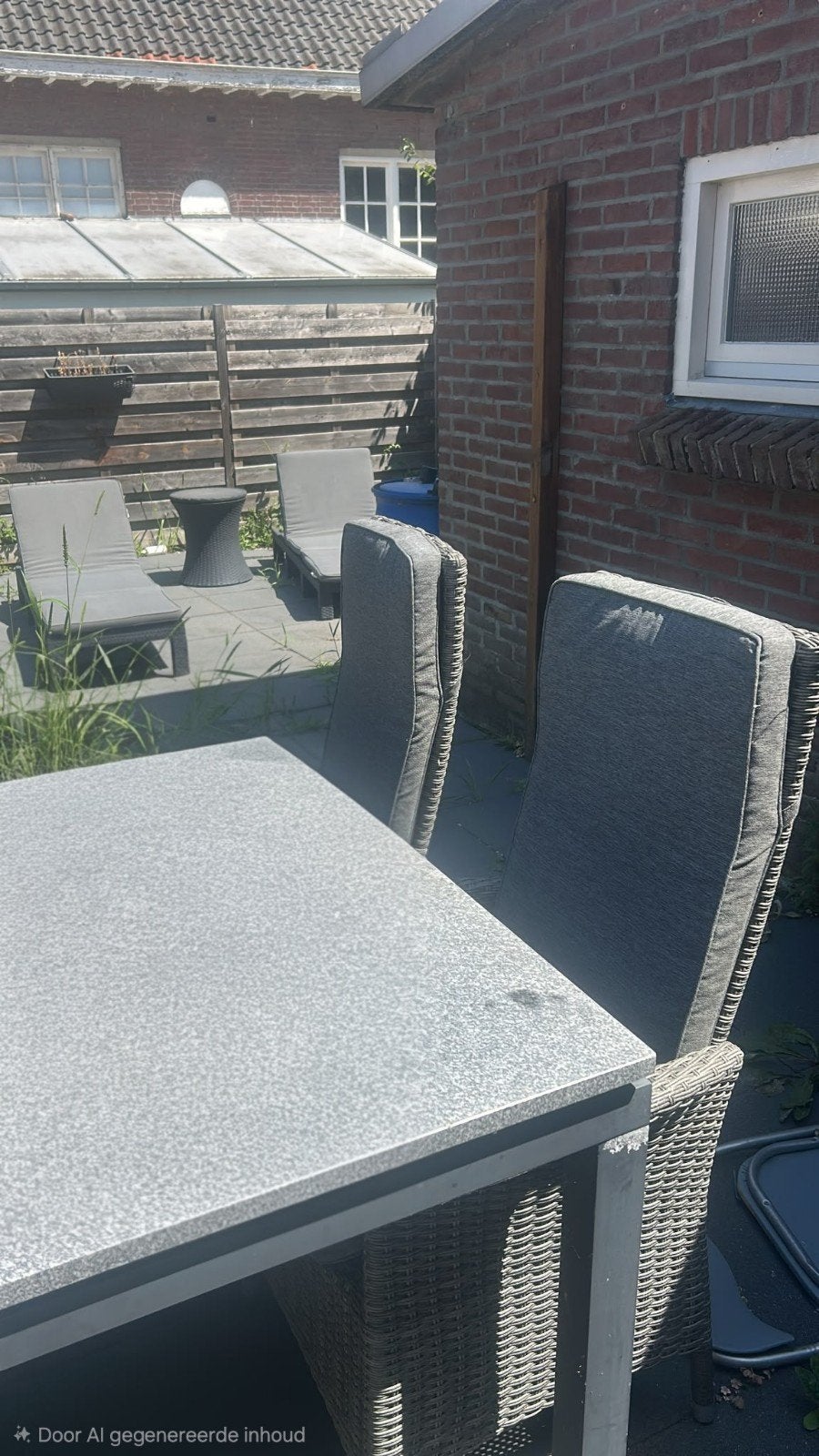 Tuin tafel en tuin stoelen, Ophalen, Gebruikt