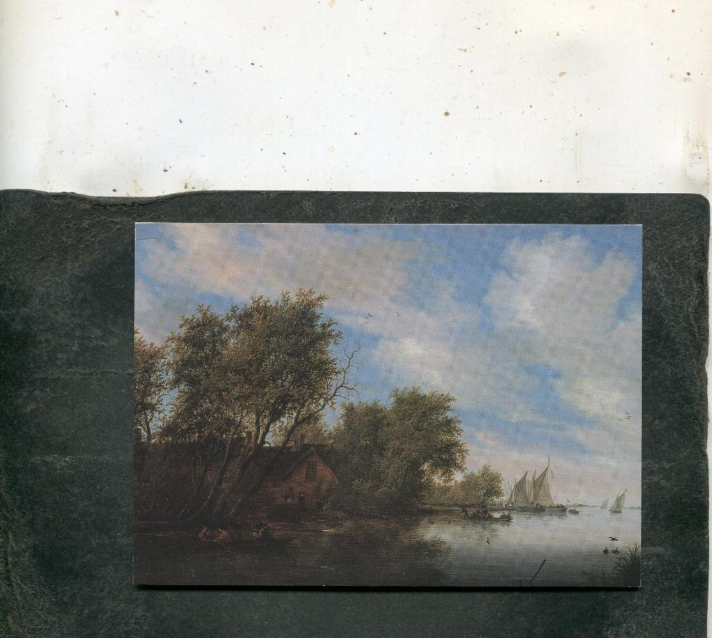 Ansicht Salomon van Ruysdael - Boerderijen aan een vaart, Verzenden, 1980 tot heden, Ongelopen