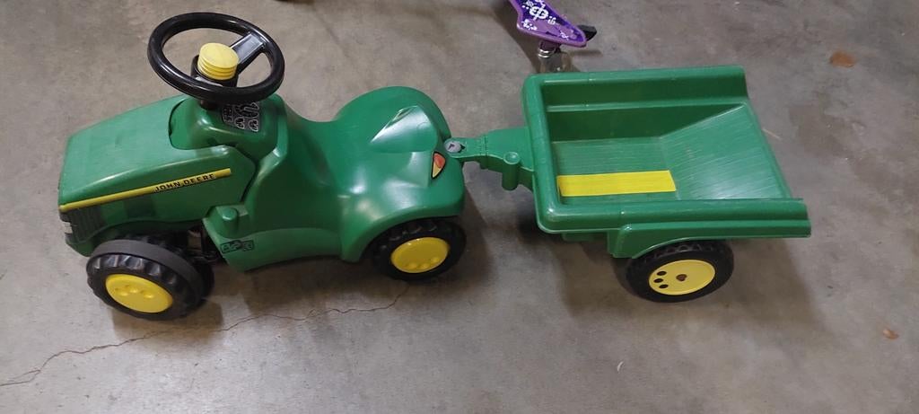 John Deere traptractor met aanhanger, Kinderen en Baby's, Speelgoed | Buiten | Voertuigen en Loopfietsen, Ophalen of Verzenden