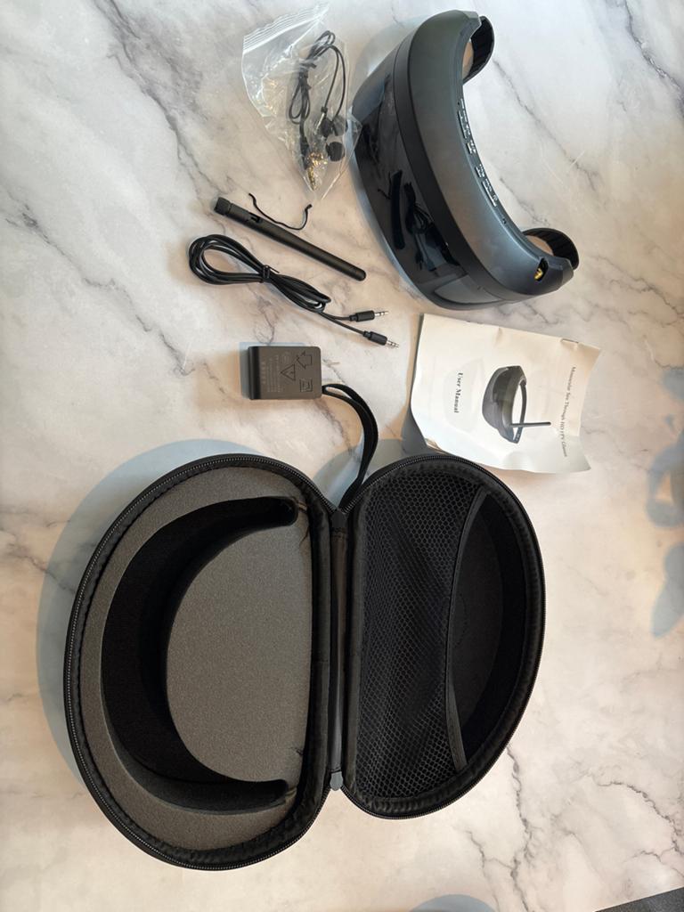 Universele FPV Goggles Drone Bril met Draagtas, Overige merken, Minder dan 100 meter, Ophalen of Verzenden, Zo goed als nieuw