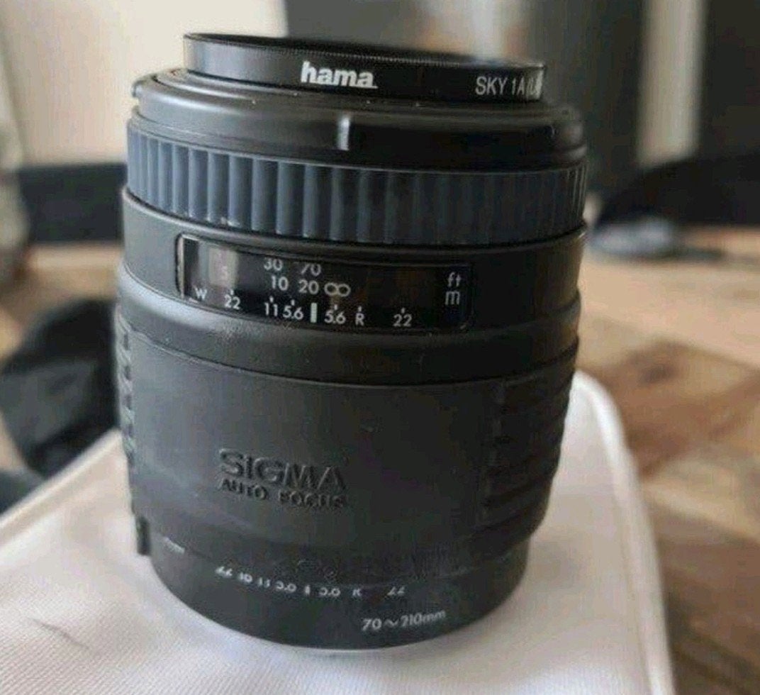 Sigma UC Zoom 70-210mm f/4-5.6 lens voor Canon EF, Audio, Tv en Foto, Fotografie | Lenzen en Objectieven, Gebruikt, Sigma, Beschermhoes/tas