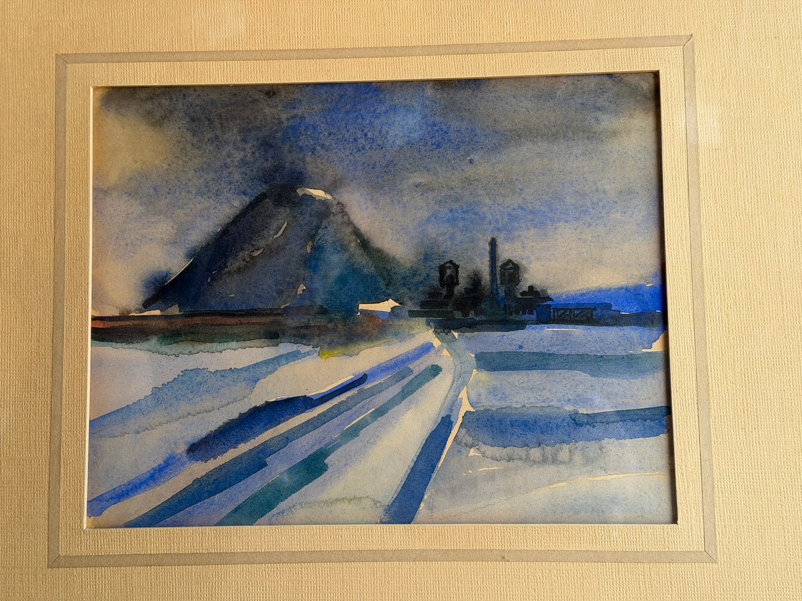 Hendrik Verburg mijnhoop Limburg Kerkrade 1928-1939, Ophalen, Origineel werk, Impressionistisch, Landschap