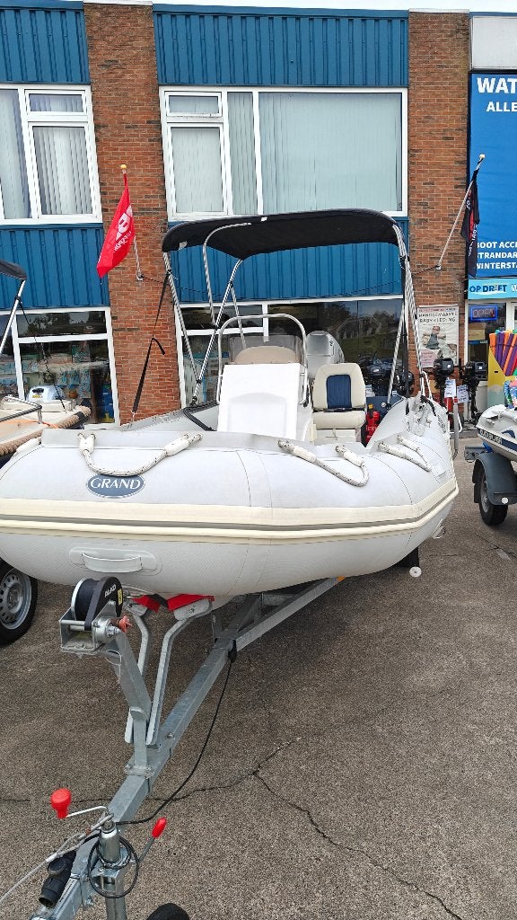Grand R460 RIB – Honda 30pk – bouwjaar 2012 – incl. trailer, Ophalen, PVC, Grand, 30 pk