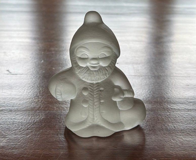 Goebel kristallen kerstman beeldje, Ophalen of Verzenden, Gebruikt