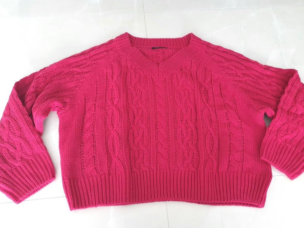 Esmara gebreide vest roze maat XL, Maat 46/48 (XL) of groter, Zo goed als nieuw, Roze, Esmara