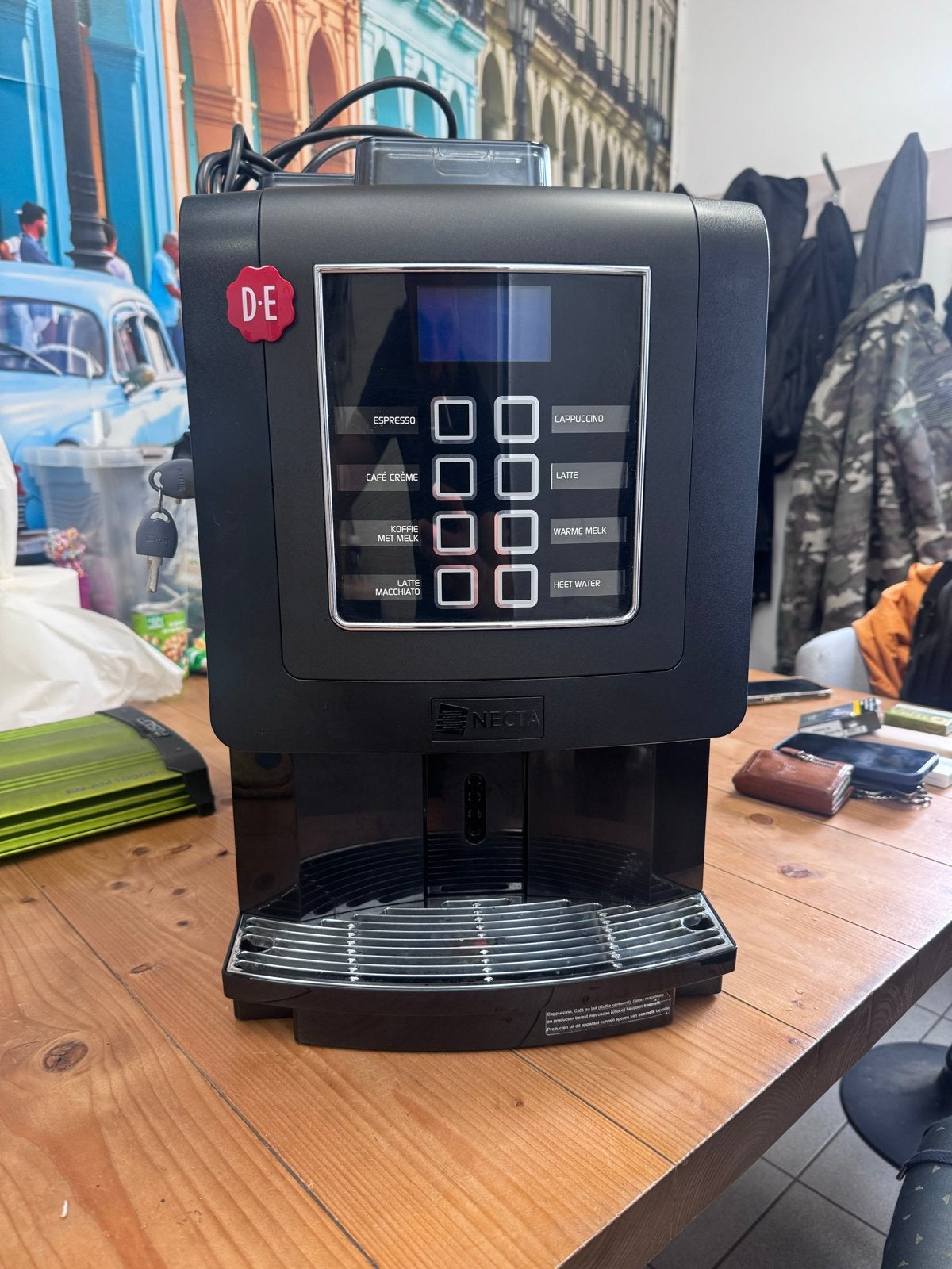 Necta Koffiemachine - Espresso, Cappuccino, Latte, Witgoed en Apparatuur, Koffiezetapparaten, Ophalen, Afneembaar waterreservoir