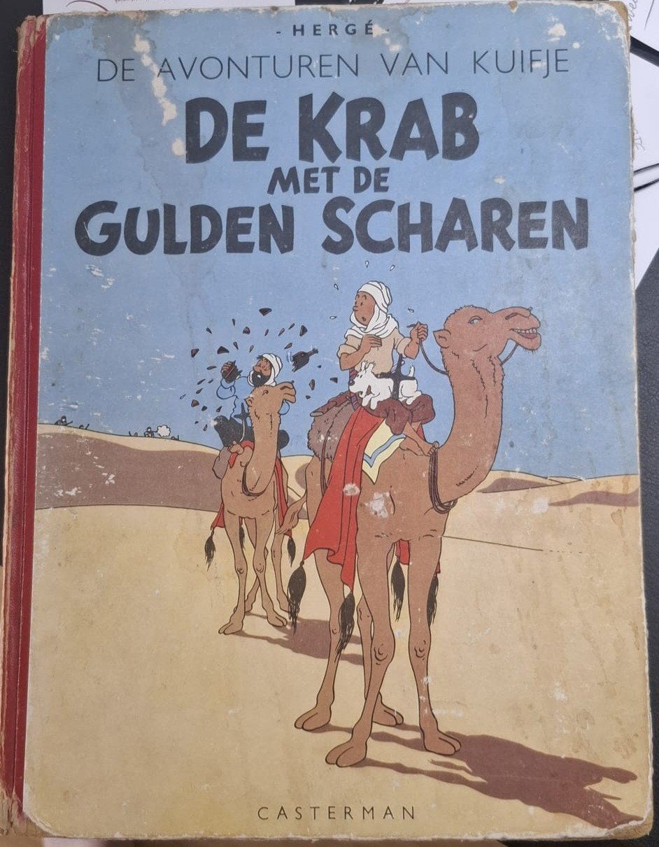 5 Hardcover Kuifje stripboeken (1947-1955), Boeken, Stripboeken, Meerdere stripboeken, Hergé, Ophalen, Gelezen