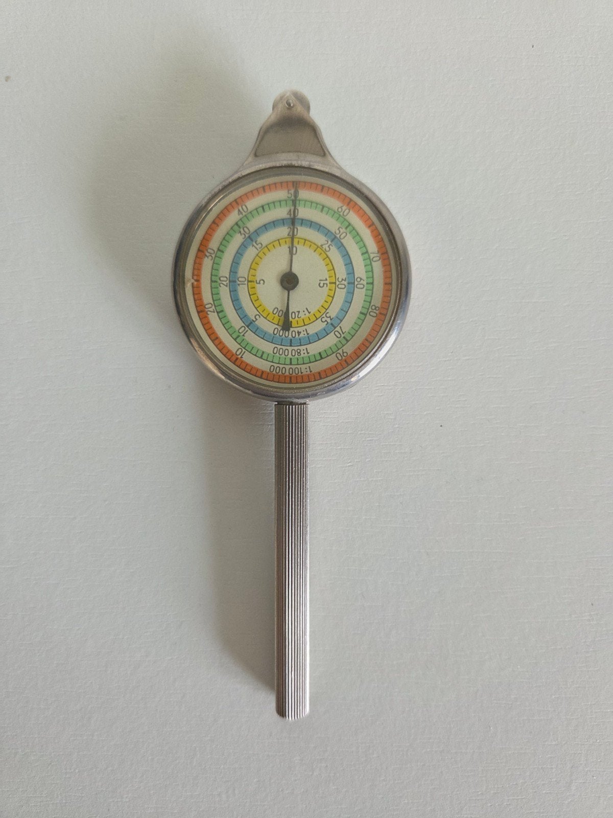 Vintage Kurvenmesser met leren etui - Afstandsmeter, Antiek en Kunst, Ophalen
