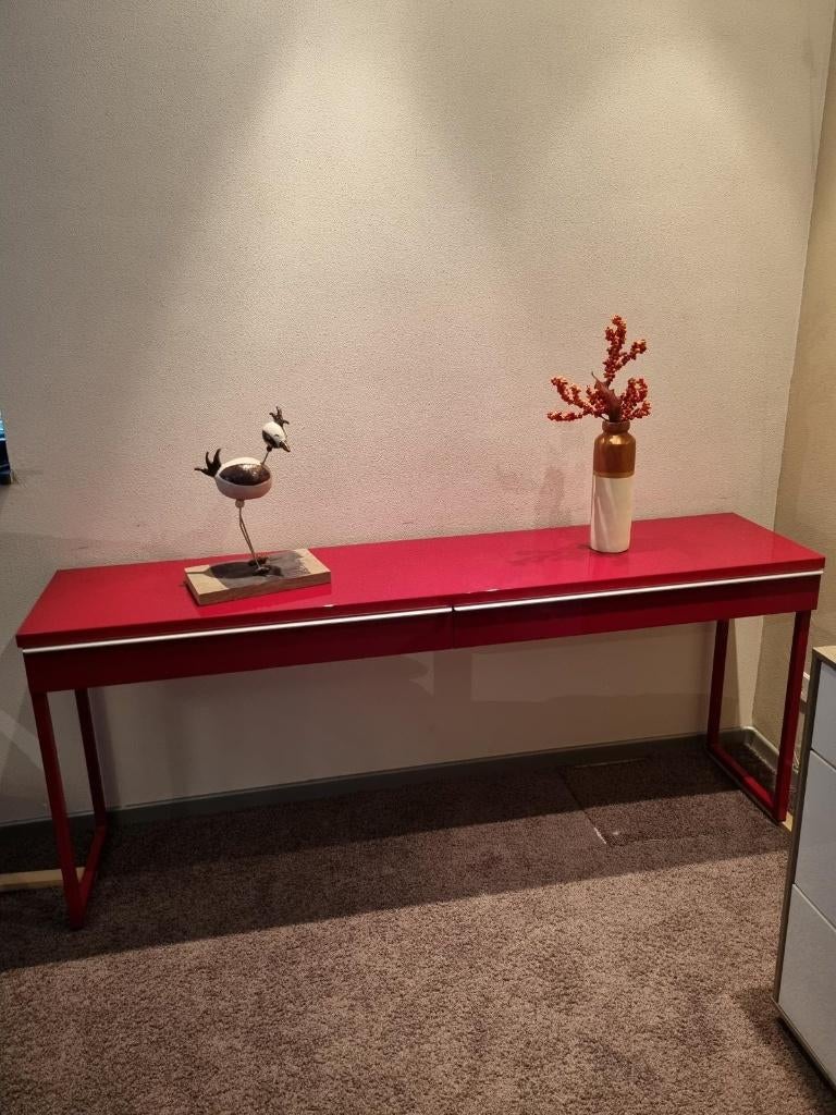 bureau/sidetable besta burs, Huis en Inrichting, Bureaus, Ophalen, Overige typen, Gebruikt, Met lades