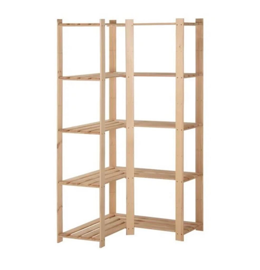 Hoek stellingkast afm: 82,5 x 82,5 x 170 cm (L x B x H), Ophalen, Nieuw