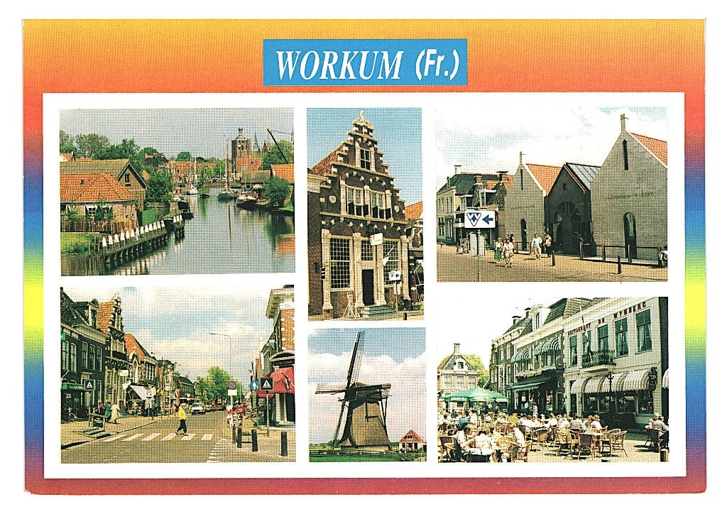 38347	Workum	Friesland	_Nette oude kaart Onbeschreven, Ophalen of Verzenden, 1960 tot 1980, Ongelopen, Friesland