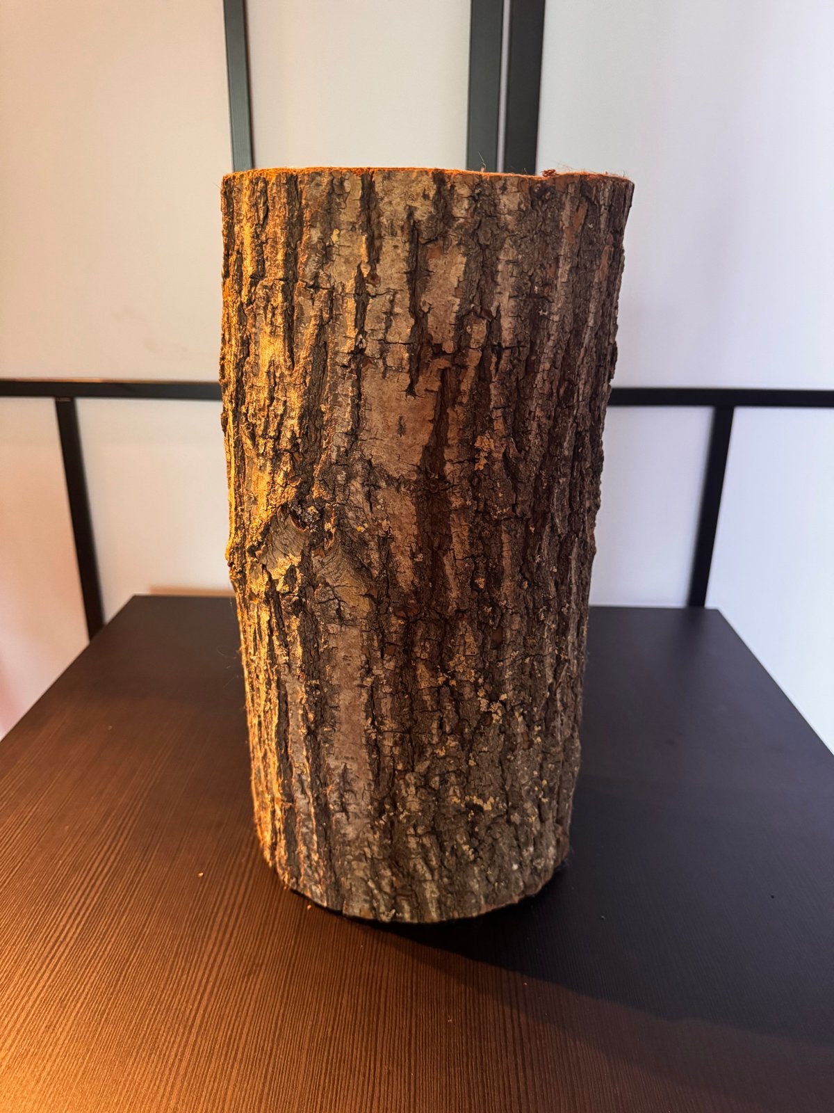 Decoratieve boomstam / Bijzettafel - Natuurlijk Hout, Ophalen, Hout, Gebruikt, Landelijk