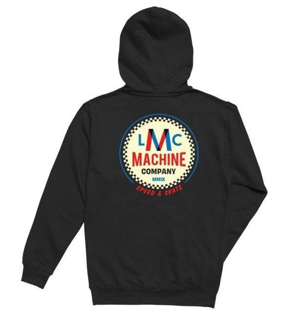 LOSER MACHINE HOODED FLEECE FOUR STROKE, LOSER MACHINE, Info@workingclassrebel.com, Zwart, Nieuw