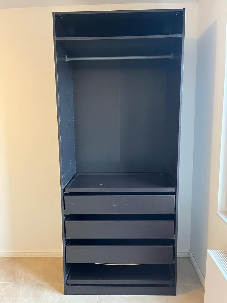 Kledingkast, Ophalen, Gebruikt, 100 tot 150 cm, Met plank(en)