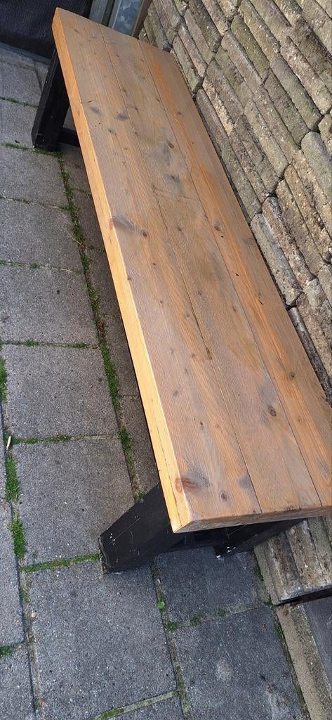 Houten bankje, Huis en Inrichting, Ophalen, Gebruikt, 50 tot 100 cm, Minder dan 50 cm