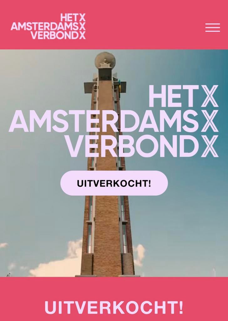 1x ticket Amsterdams Verbond, Eén persoon
