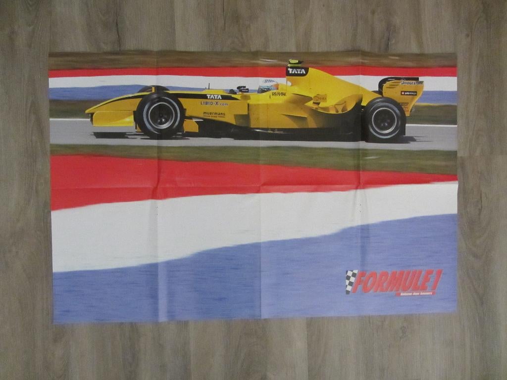 Robert Doornbos Poster 2005 (Formule 1), Ophalen of Verzenden, Zo goed als nieuw, A1 t/m A3, Sport