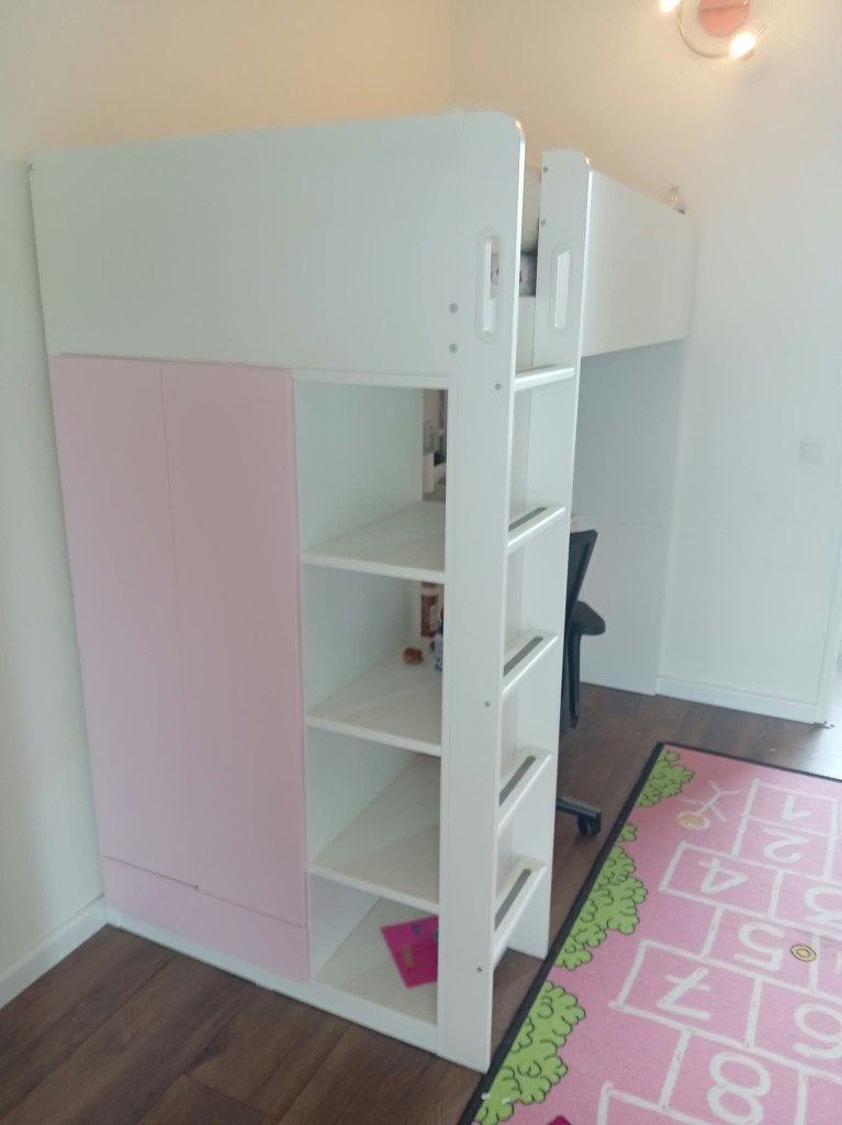 IKEA SMÅSTAD HOOGSLAPER, Ophalen, Eenpersoons, Zo goed als nieuw, 90 cm