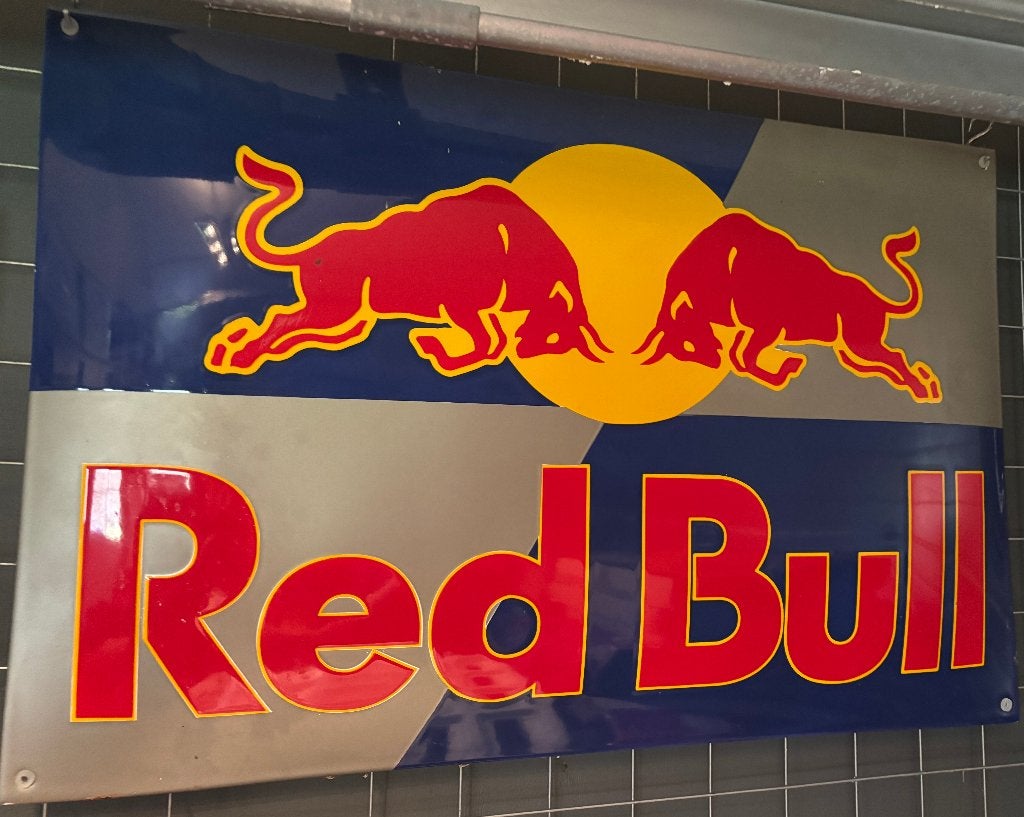 emaille reclamebord red bull, Ophalen of Verzenden, Nieuw, Reclamebord