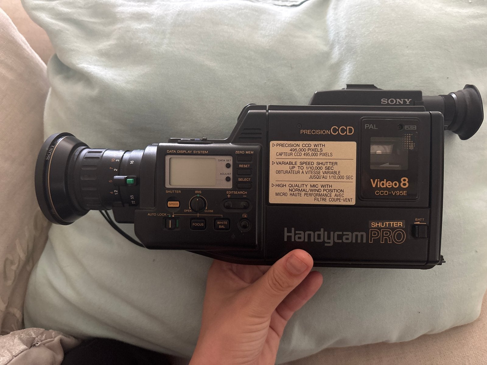 Sony Video 8 Pro Shutter 1989 - Werkt nog, incl. accessoires, Ophalen, Gebruikt, 20x of meer, Overige soorten