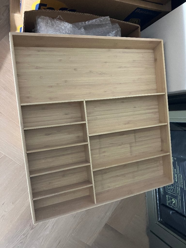Houten bestekbak, Huis en Inrichting, Overige typen, Ophalen of Verzenden, Zo goed als nieuw, Hout