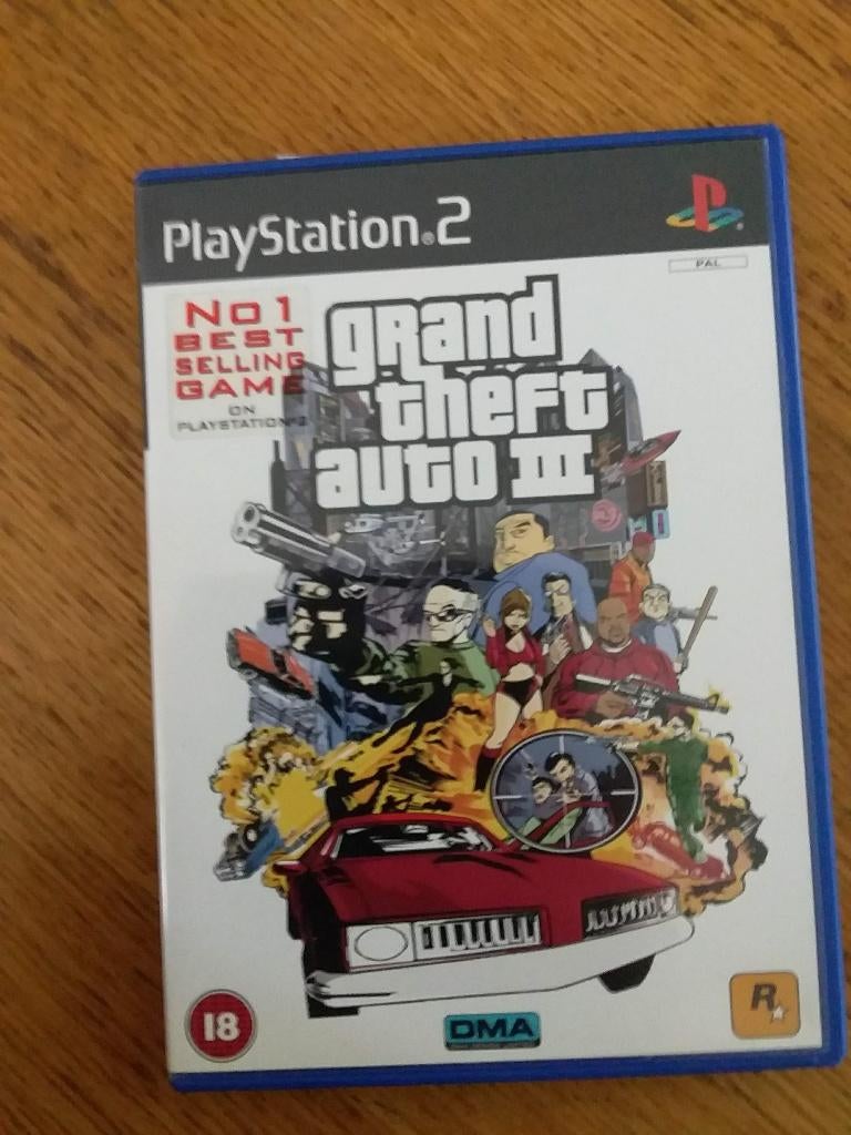 playstation 2 game grand theft auto 3, Spelcomputers en Games, Games | Sony PlayStation 2, Avontuur en Actie, Gebruikt, Vanaf 18 jaar