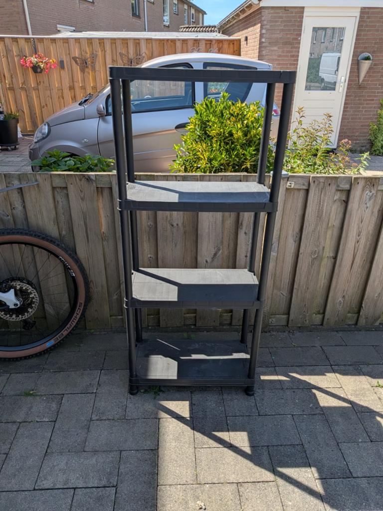 Kunststof stellingkast, Ophalen, Gebruikt