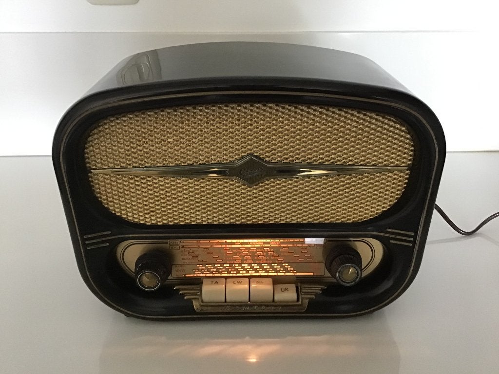 Buizenradio  Graetz Komtess 214 vollsuper 1955, Antiek en Kunst, Antiek | Tv's en Audio, Ophalen of Verzenden