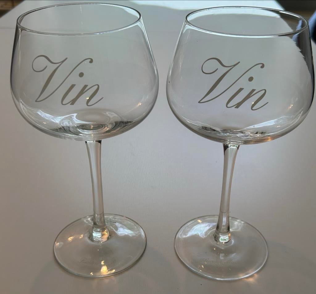 Riviera Maison Wijn Glazen - Set van 2, Ophalen of Verzenden, Zo goed als nieuw, Riviera Maison, Glas
