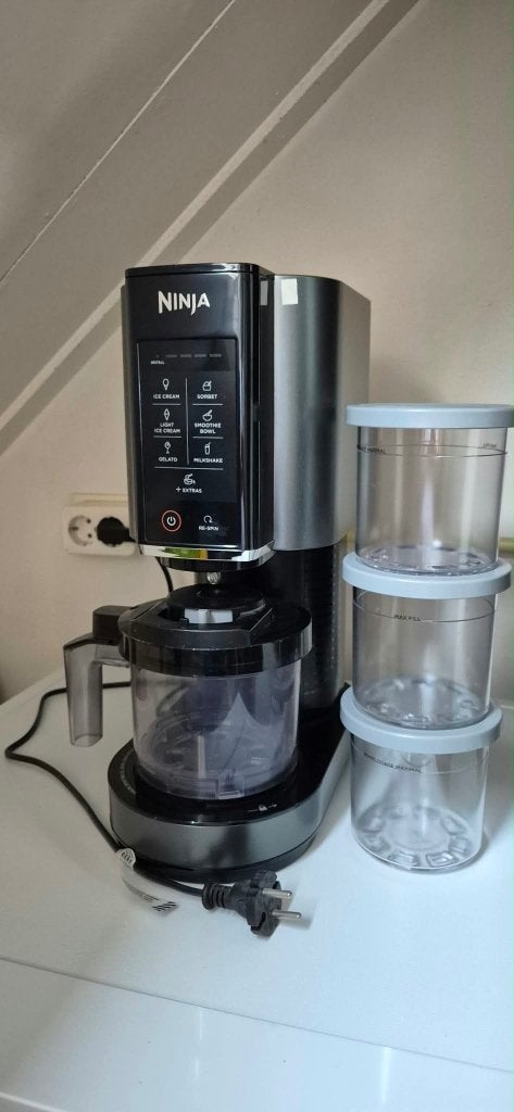 Ninja Creami IJsmachine - Zo goed als nieuw, Witgoed en Apparatuur, IJsmachines, Ophalen of Verzenden, Zo goed als nieuw, Zelfvriezend
