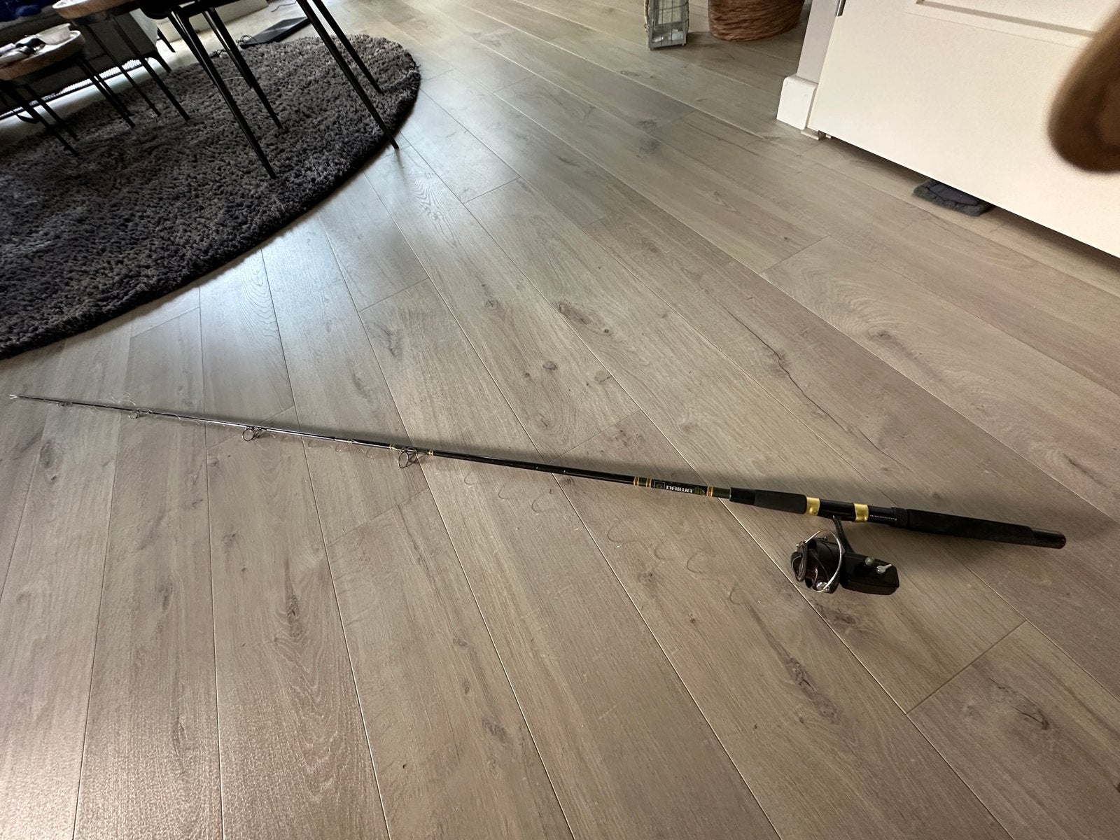 Daiwa Werphengel met (incomplete) Molen, Watersport en Boten, Ophalen, Gebruikt, Werphengel