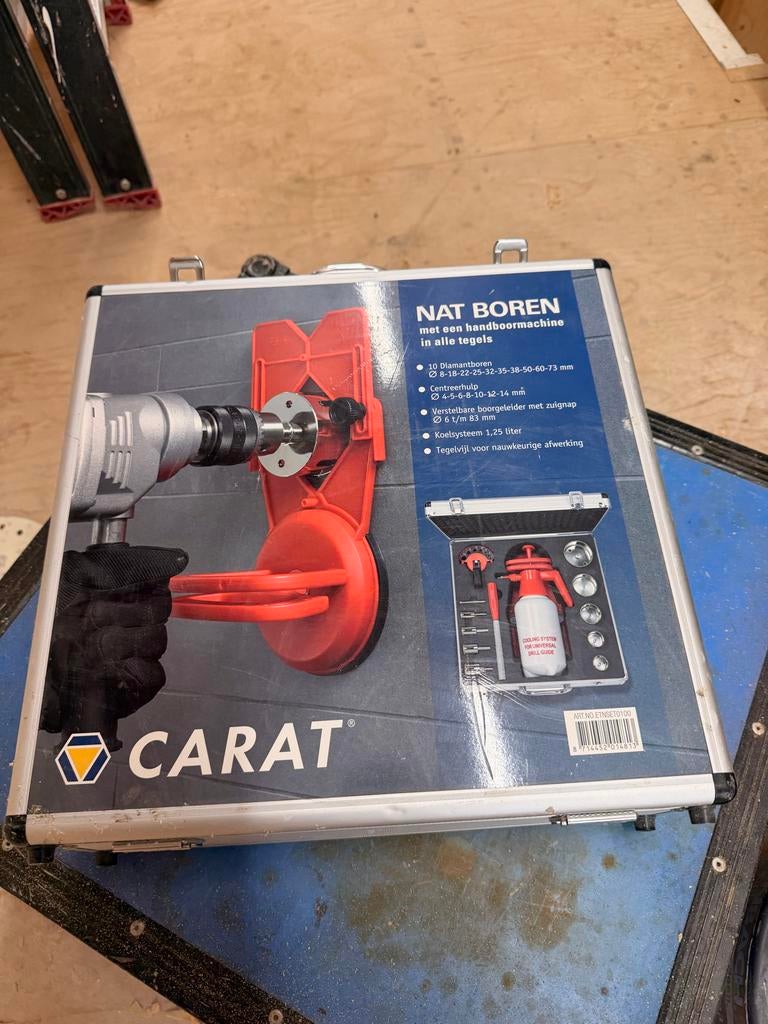 Carat Nat Boren Set voor Tegels - Compleet in Koffer, Ophalen of Verzenden