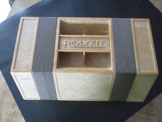 Vintage Rolykit  doos met vakjes, Doe-het-zelf en Verbouw, Gereedschapskisten, Ophalen of Verzenden, Gebruikt