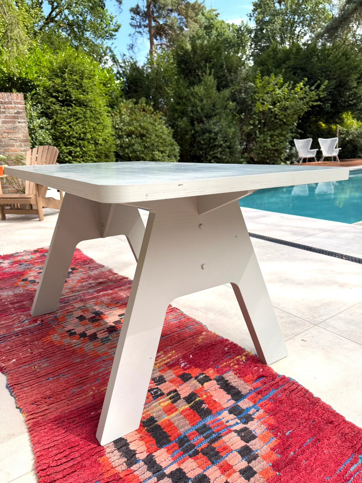 Piet hein eek crisis tafel grey ral 7038 dutch design, Ophalen, 100 tot 150 cm, Piet hein eek dutch dedign, 50 tot 100 cm