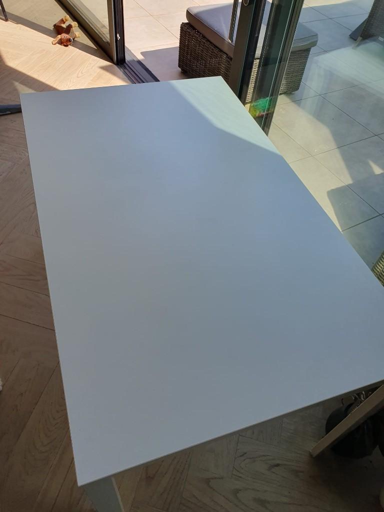 IKEA bureau 125X75, Ophalen, Demontabel, Gebruikt, Metaal