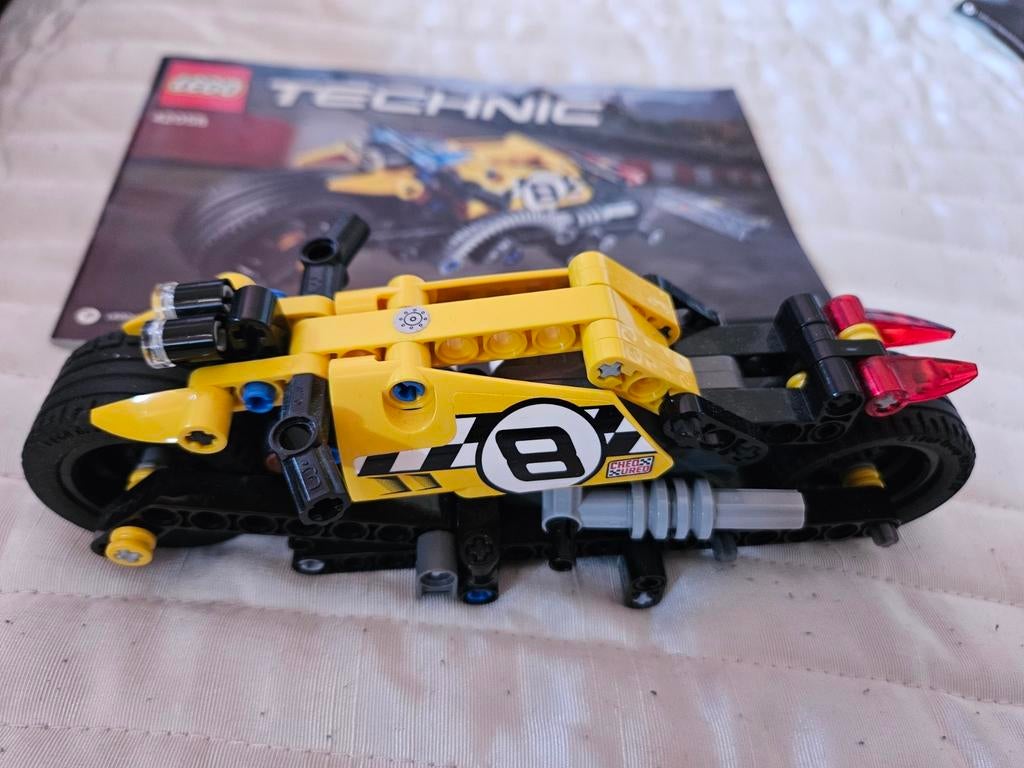 Lego Tecnic stuntmotor nr 42058, Ophalen of Verzenden, Gebruikt, Lego