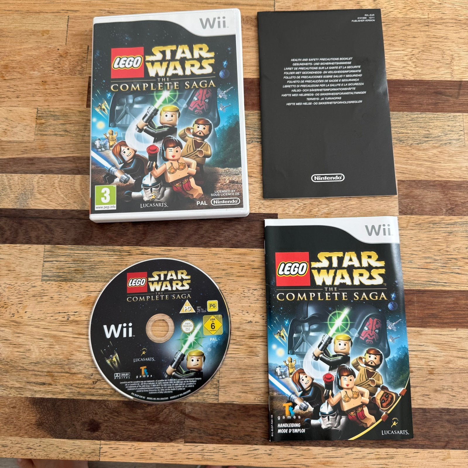 LEGO Star Wars The Complete Saga  Nintendo Wii, Compleet PAL, Avontuur en Actie, Gebruikt, 2 spelers, Eén computer