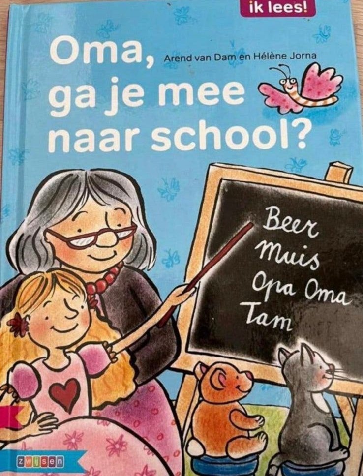 Oma ga je mee naar school ? Ik lees AVI E3, Boeken, Ophalen of Verzenden, Gelezen