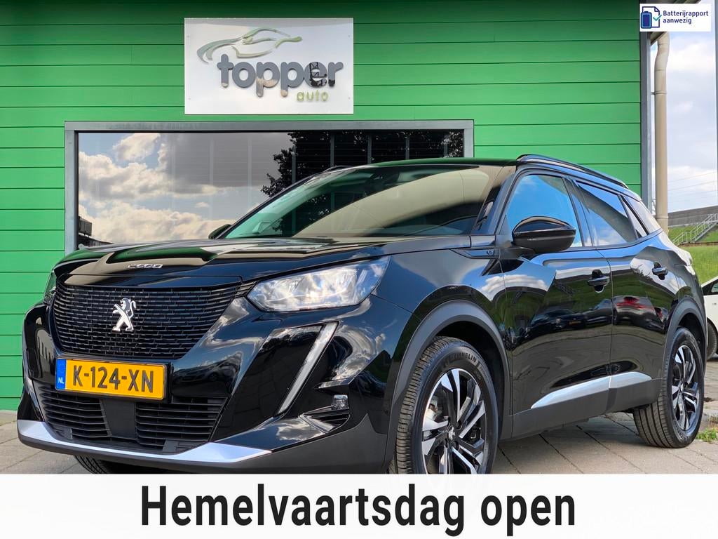 Peugeot E-2008 EV Allure Pack 50 kWh SOH 91%|1e Eigenaar|Nav, Auto's, 330 km, 136 pk, Gebruikt, Zwart