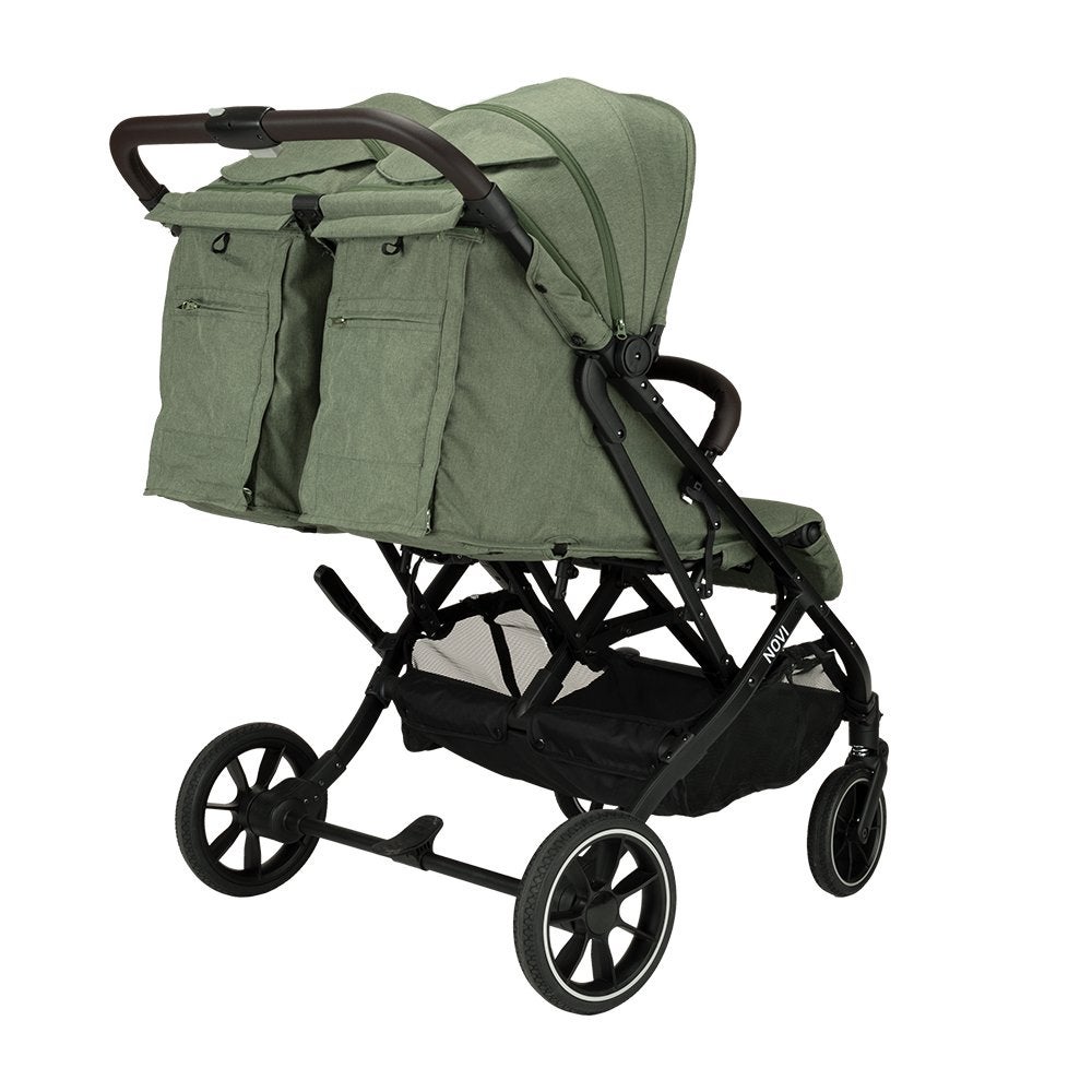 Duobuggy Novi Scott V2 Green Melange, Kinderen en Baby's, Tweelingen en Meerlingen, Ophalen, Zo goed als nieuw, Kinderwagen of Buggy