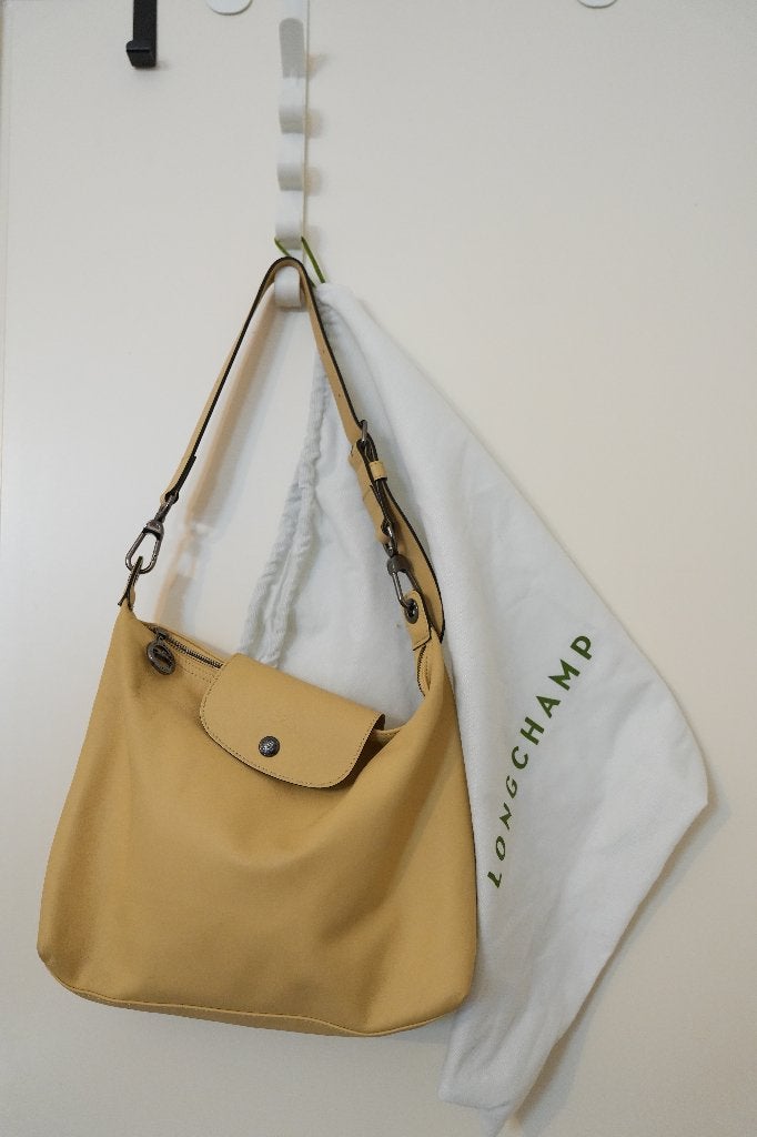 Longchamp Le Pliage Xtra hobo bag, size M, Ophalen of Verzenden, Zo goed als nieuw, Oranje, Handtas
