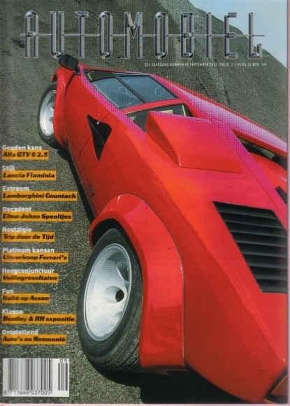 Automobiel 9 2001 : Lamborghini Countach - Lancia Flaminia, Ophalen of Verzenden, Gelezen, Algemeen