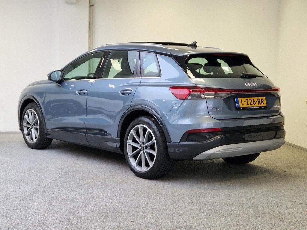 Audi Q4 e-tron 40 Launch edition Advanced Plus 77 kWh | 90%, Auto's, Achterwielaandrijving, Met garantie (alle), Blauw, Q4 e-tron