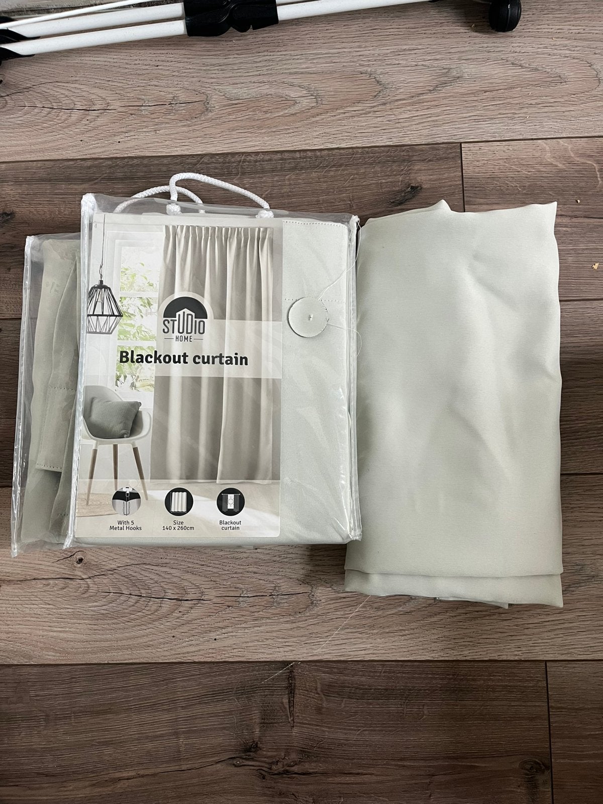Black out beige gordijnen, Ophalen, Zo goed als nieuw, Beige