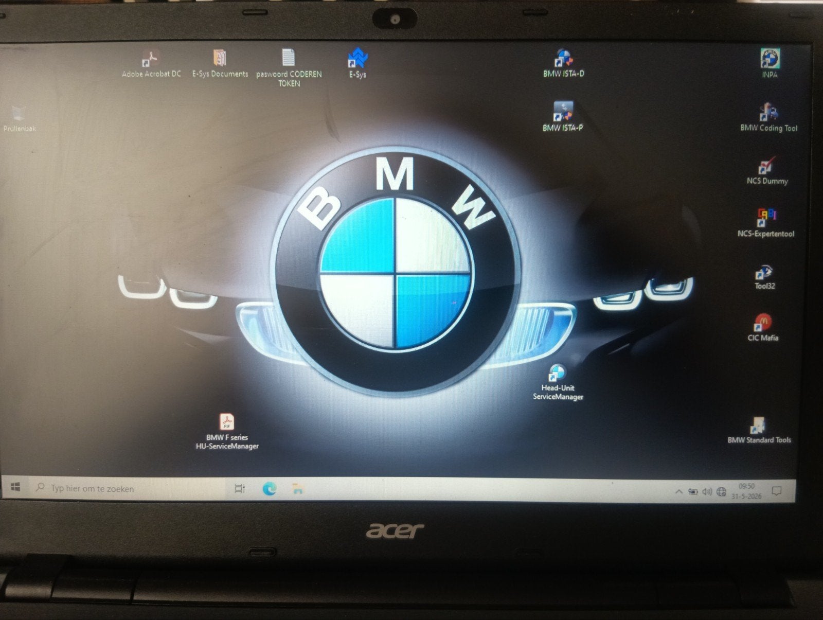 Acer laptop met BMW diagnose, codeer & programmeersoftware, Computers en Software, Windows Laptops, Ophalen