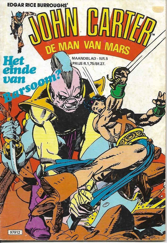 John Carter Man van Mars - Nr. 5: Het einde van Barsoom ?, Boeken, Strips | Comics, Eén comic, Ophalen of Verzenden, Gelezen, Amerika