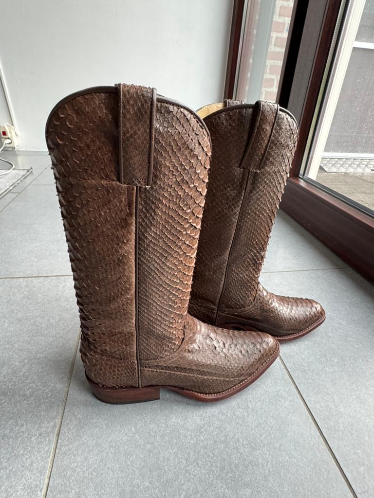 Chique cowboylaarzen, merk Tony Mora, kleur bruin, Ophalen of Verzenden, Zo goed als nieuw, Bruin, Hoge laarzen