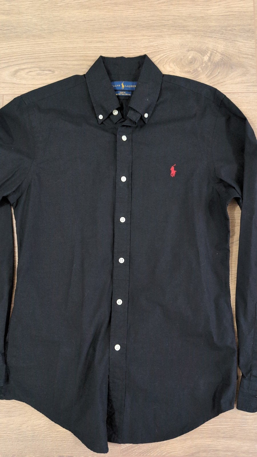Ralph Lauren Slim Fit overhemd - Zwart - Maat S, Halswijdte 38 (S) of kleiner, Zwart, Ralph Lauren, Ophalen of Verzenden
