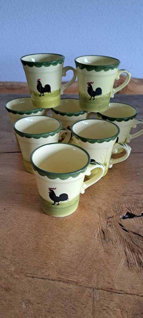 Set van 8 vintage kip en haan, Ophalen of Verzenden